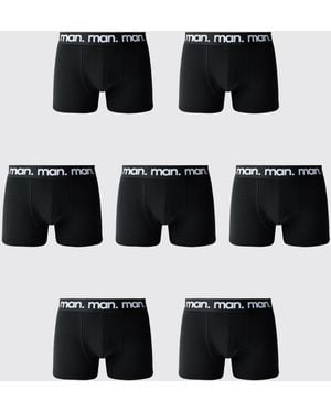 BoohooMAN 7 Pack Boxers Cotton - Black