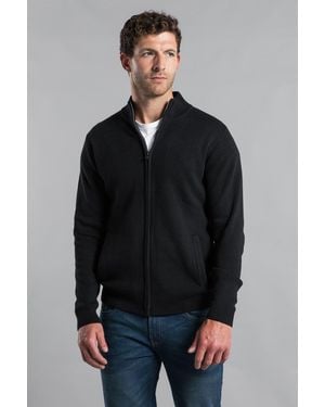 Kensington Eastside Recycled Cotton Blend Zip-Through Cardigan - Blue