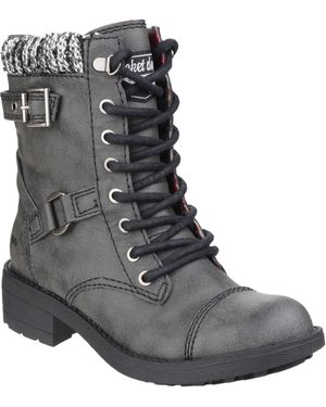 Rocket Dog Thunder Biker Boot - Black