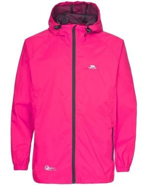 Trespass Tresspass Qikpac Hooded Rain Jacket - Pink