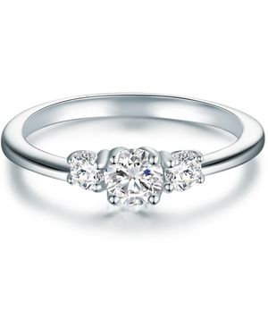 Tresor 1934 Trilani Sterling Ring - White