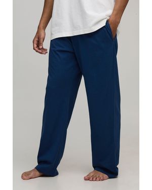 BoohooMAN Loungewear Straight Leg Jogger - Blue