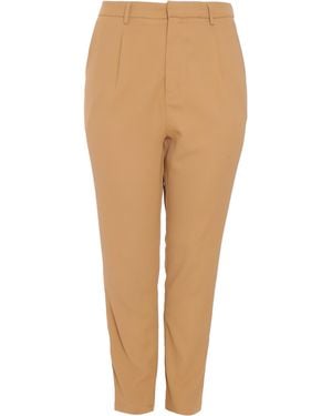 Quiz Curve Tailored Trousers - Natural