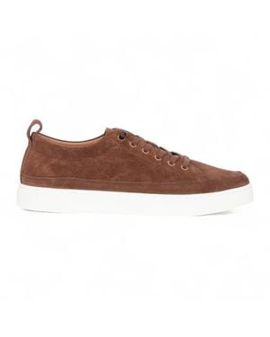 Justin Reess Suede Leather Trainers Trainers - Brown