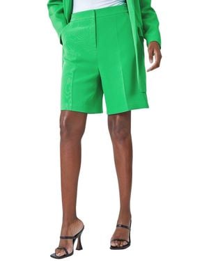 Roman Tailored Bermuda Shorts - Green