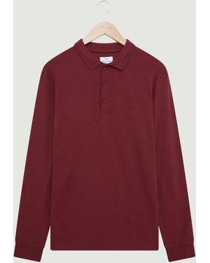 Peter Werth Barone Ls Polo Shirt - Red