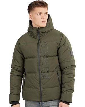 Henleys System Ski Puffer Jacket - Green