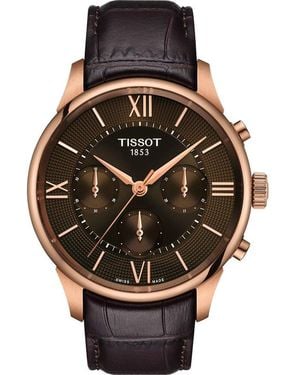 Tissot Chemin Des Tourelles Watch T1394623629800 Leather - Metallic