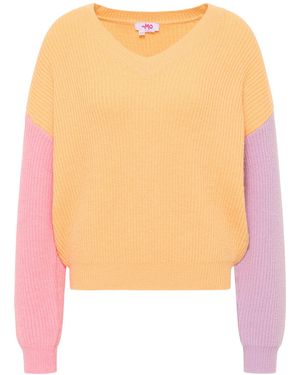 myMo Gebreide Trui Nolie Pastel - Oranje