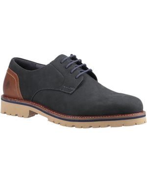 Hush Puppies Marcus Nubuck Lace-Up Shoes - Black