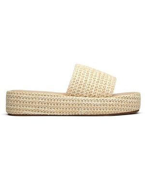 SOLESISTER Seren Weave Flatform Sandals - White