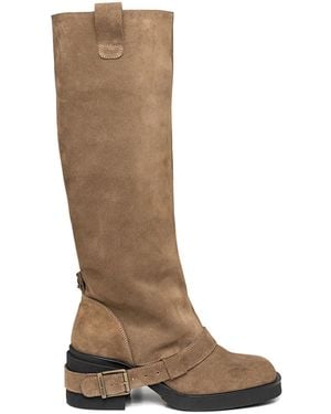 Steve Madden Suede Aletta 275 Boots - Brown