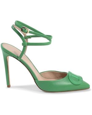 Dee Ocleppo Heeled Sandal Leather - Green