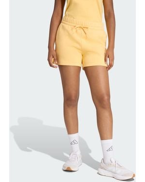 adidas Essentials Small Logo Feel Cosy Shorts - Yellow
