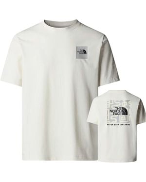 The North Face U Yots Ss Rlx T-Shirt Dune Cotton - White