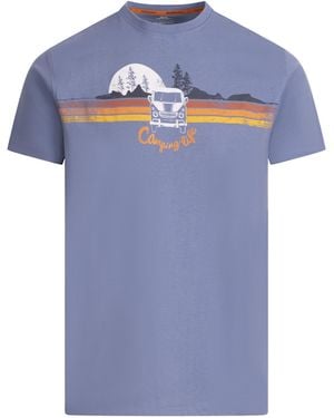 Trespass Cromer Ii Printed Casual T-Shirt (Denim) - Blue
