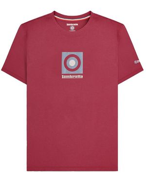 Lambretta Box Logo T-Shirt Cotton - Pink