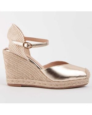 Montevita Wedge Espadrille Balenci4 - Metallic