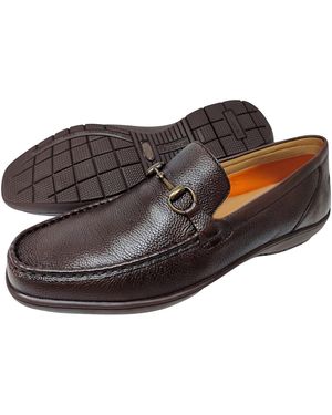 LB Comfort Flexi Leather Shoes - Brown