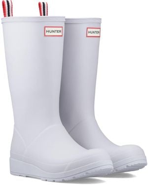 HUNTER Original Play Tall Rubber Micro Chip Wellington Boots - Blue