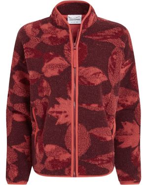 Craghoppers Ladies Catalina Leaf Print Fleece Jacket (Sumac) - Red