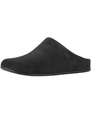 Fitflop Ladies Chrissie Suede Slippers - Black