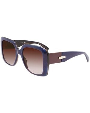 Longchamp Blue Acetate Sunglasses - Brown