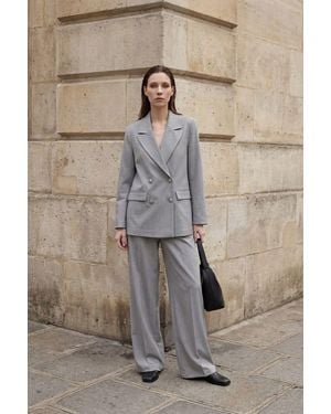 My Fashion Buttoned Blazer Jacket - Natural
