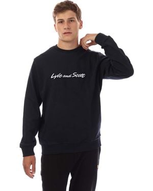 Lyle & Scott And Script Sweatshirt - Black