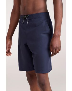Mountain Warehouse 'Ocean' Boardshorts With Adjustable Waist Quick Dry Swimming Trunks - Blue