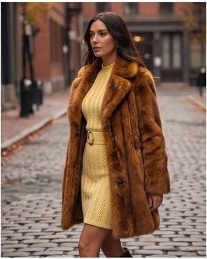 RYVAN Knit Dress - Brown