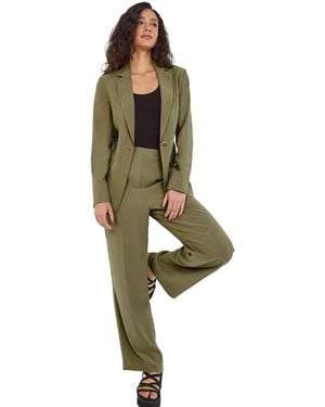 D.u.s.k Tie Belt Blazer Jacket - Green