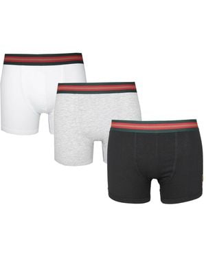 Luke 1977 Multi 3 Pack Boxer Shorts - Grey