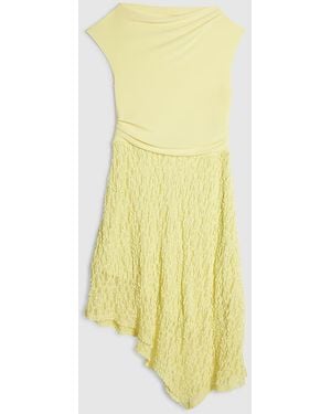 River Island Drape Midi Dress Petite Lace Hybrid - Yellow