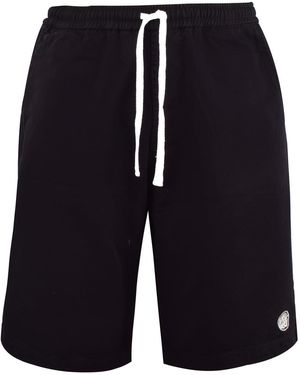 Pretty Green Cargo Shorts With Straight Hem - Blue