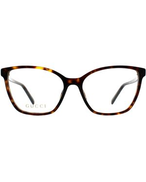 Gucci Cat Eye Shiny Dark Havana Gg1995O - Brown
