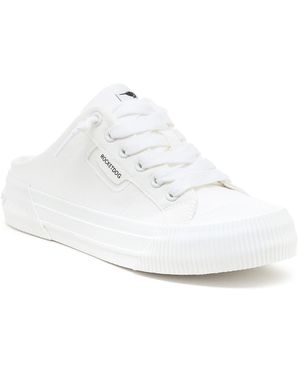 Rocket Dog Cheery Mule Canvas Textile Mules - White