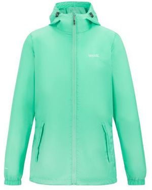 Regatta Ladies Pack It Iii Waterproof Jacket (Ice) - Green