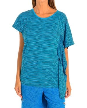 Zumba Short-Sleeved Round Neck Sports T-Shirt Z1T00682 - Blue
