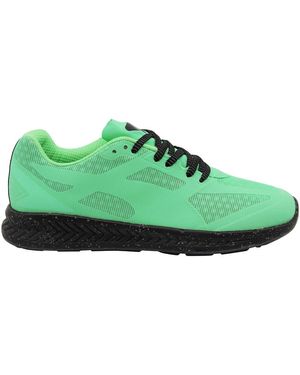 PUMA Ignite X Icny Ice Cream Mint Low Lace Up Trainers 361096 02 - Green