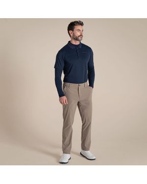Craghoppers Mock Neck Long-Sleeved Golf Top - Blue