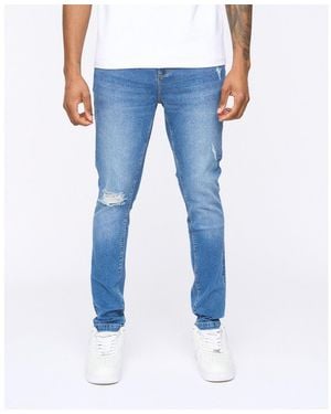 SIKSILK Roke Skinny - Blue