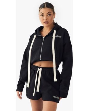DSGN Studio Contrast Drawcord Sweat Short - Blue