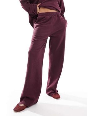 ASOS Oversized Waffle Trouser - Purple