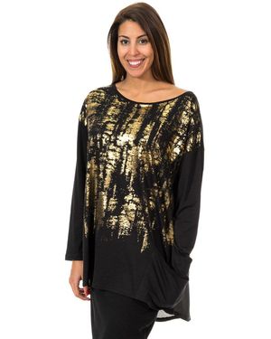 Met Boat Neck Long Sleeve T-Shirt 10Dml0437 - Black