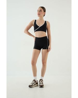 DSGN Studio Sculpt Piping Detail Micro Short - Black