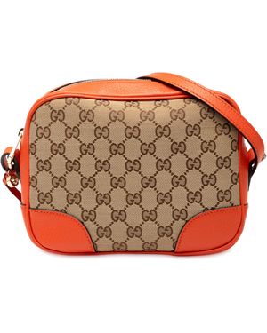 Gucci Pre-Owned Gg Canvas Bree Crossbody - Red