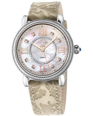 Gv2 Marsala Leather Watch - Grey
