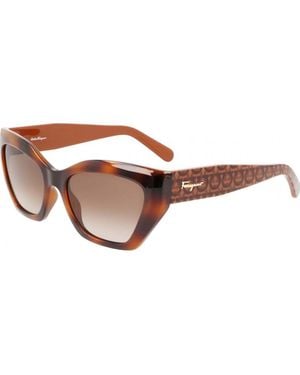 Ferragamo Sf1043S 54 238 Fashion Sunglasses - Brown