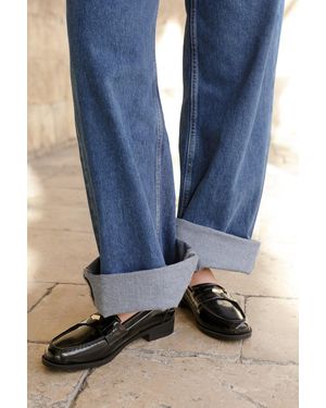 Where's That From Wheres 'Denver' Wide Fit Slip On Loafer With Detailing - Blue